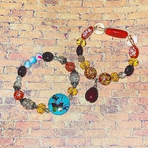 Stacking bracelets Charm bracelet Unique beads